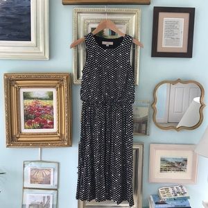 Loft Bluson Black and White Dress